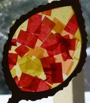 Fall Leaf Suncatcher 