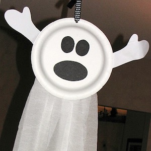 Paper Plate Ghost