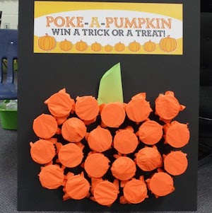 Poke A Pumpkin Halloween party game