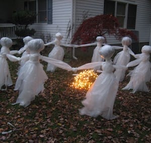 Halloween Lawn Ghosts