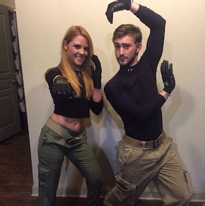 Kim Possible and Ron Stoppable halloween costume for couples