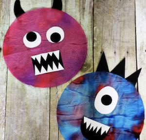 Tie Dye Coffee Filter Monsters