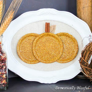 Sparkling Gold Mason Jar Lid Pumpkins