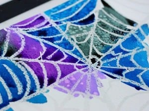 Halloween Spider Web Art for Kids