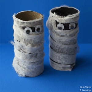 Toilet Paper Roll Mummies