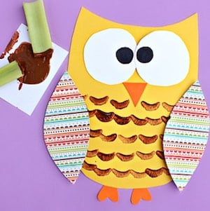 Celery Stamp Owl