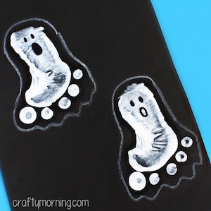 Footprint Ghost on paper