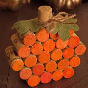 Wine Cork Pumpkin