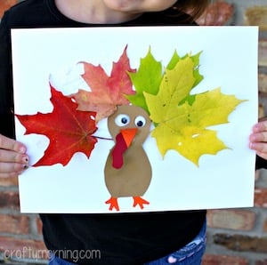 Fall Leaf Turkey Craft for Kids