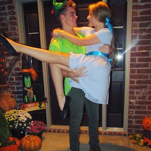 cute Peter Pan & Wendy Couples Halloween Costume