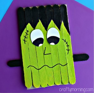 Popsicle Stick Frankenstein