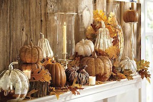 Elegant Fall Mantel