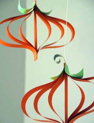 Paper Pumpkin fall craft for adults