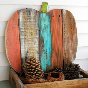 Scrap Wood Pumpkin craft for adults