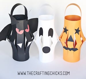 Halloween Paper Lantern crafts for kids