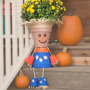 Flower Pot Scarecrow Fall Craft