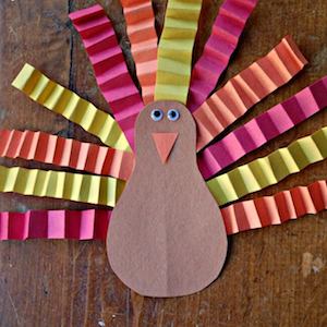 Easy Construction Paper Turkey Craft