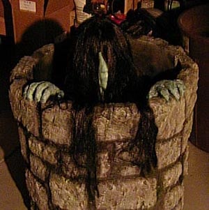 Scary halloween decoration from the ring movie