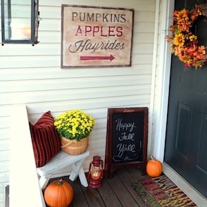 outdoor Rustic Fall Sign decoration