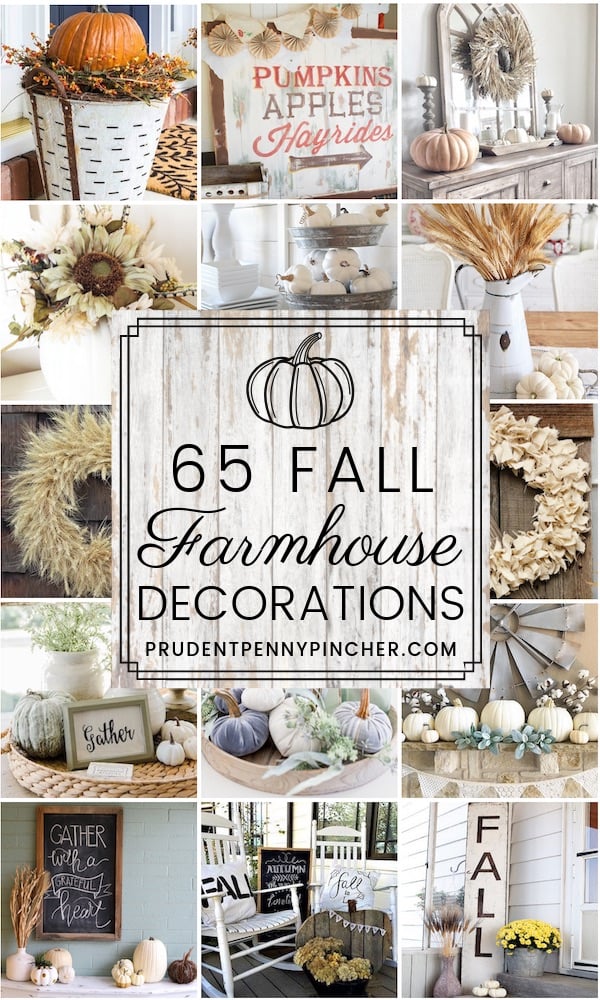 65 Farmhouse Fall Decor Ideas Prudent Penny Pincher