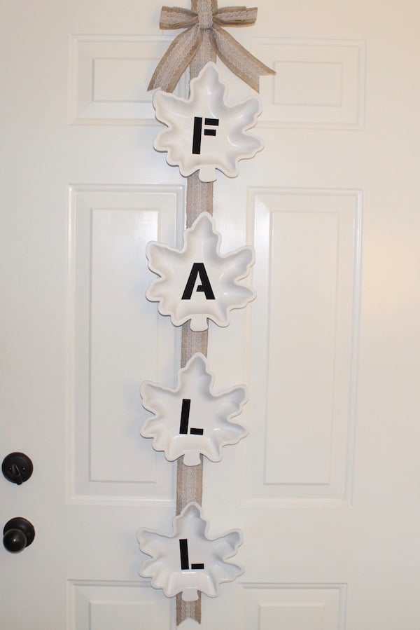 Dollar Store Farmhouse Fall Door Hanger