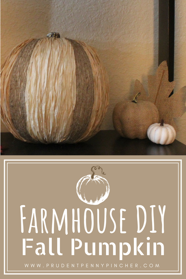 DIY Farmhouse Fall Pumpkin Decor Idea
