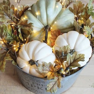 Lighted Pumpkin Basket