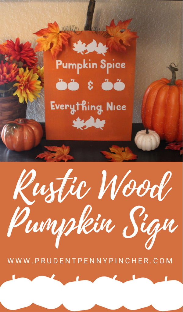 DIY Rustic Wood Pumpkin Sign - 65+ Decorating Inspiration