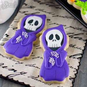 Grim Reaper Decorated Cookies