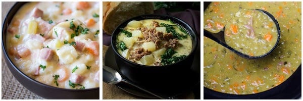 Bacon and Ham Soup Fall Crockpot Recipes