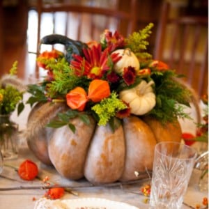 DIY Pumpkin Centerpiece for thanksgiving 