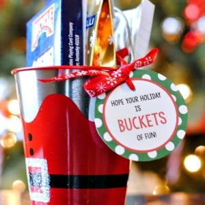christmas gift bucket for neighbors