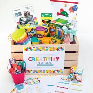 Creativity in a Box kids gift basket