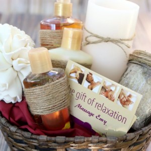 DIY Relaxing Gift Basket for christmas