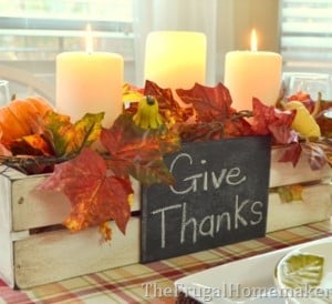 Painted Fall Centerpiece Crate