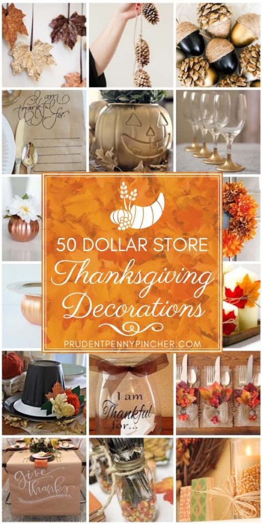 50 Dollar Store Thanksgiving Decorations - Prudent Penny Pincher