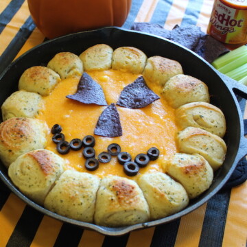 Jack O' Lantern Buffalo Chicken Skillet Dip 2