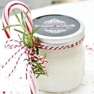 Peppermint Sugar Scrub Christmas craft to sell