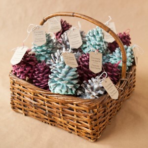 Christmas Pine Cone Fire Starter Gift Basket