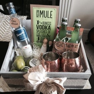 Moscow Mule christmas gift basket