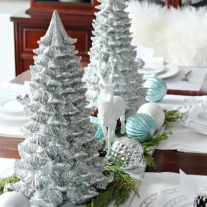 DIY Winter Woodland Glam Christmas Centerpiece