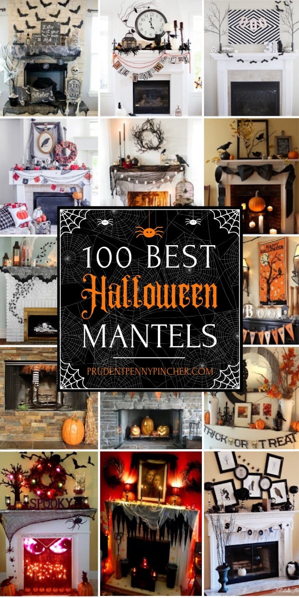 Trick or Treat Banner Halloween Decorations Fireplace Mantle Decor Party Table Photo Prop Vintage Inspired Halloween 