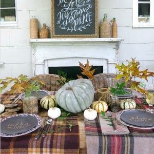 Gather Around The Table Thanksgiving Decor