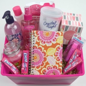 Pink Gift Basket