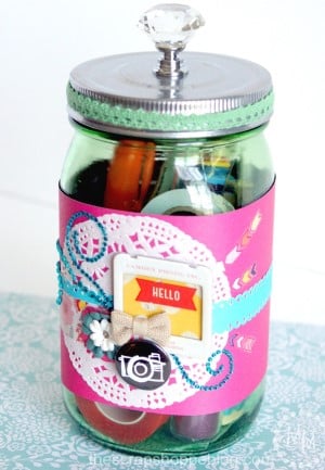 Scrapbookers Gifts in a Jar
