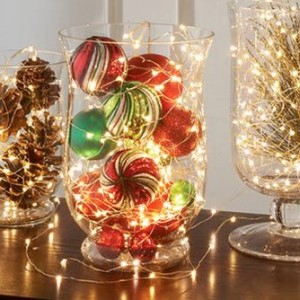 Christmas Ornaments & Lights Centerpiece