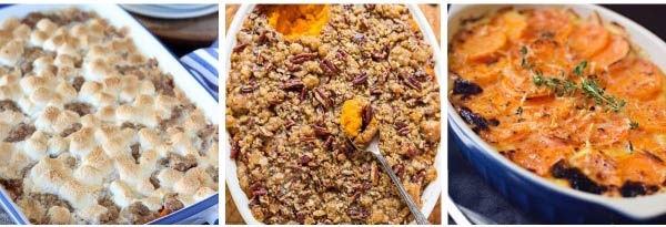 Sweet Potato Thanksgiving Casseroles