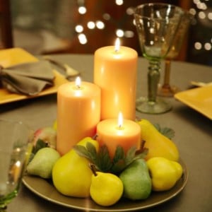 DIY Thanksgiving Pear Centerpiece