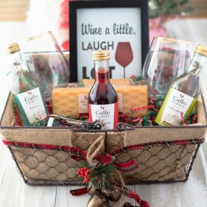 Wine Gift Basket From Flour On My Face