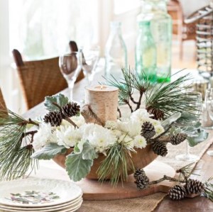 Neutral Winter Centerpiece